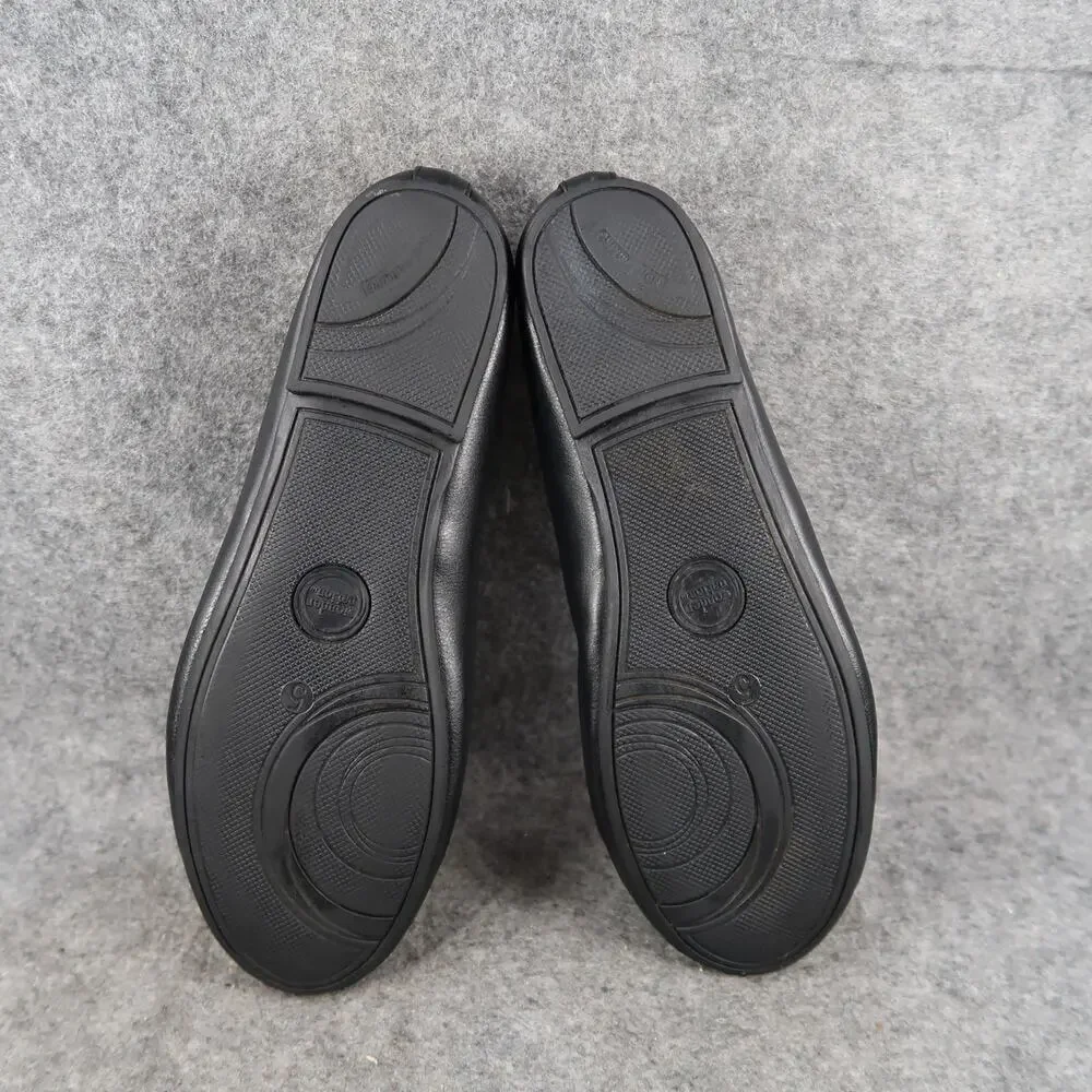Wonder Nation Shoes Kids 5 Ballet Flats Girls Slip On Black Bow Casual Dress